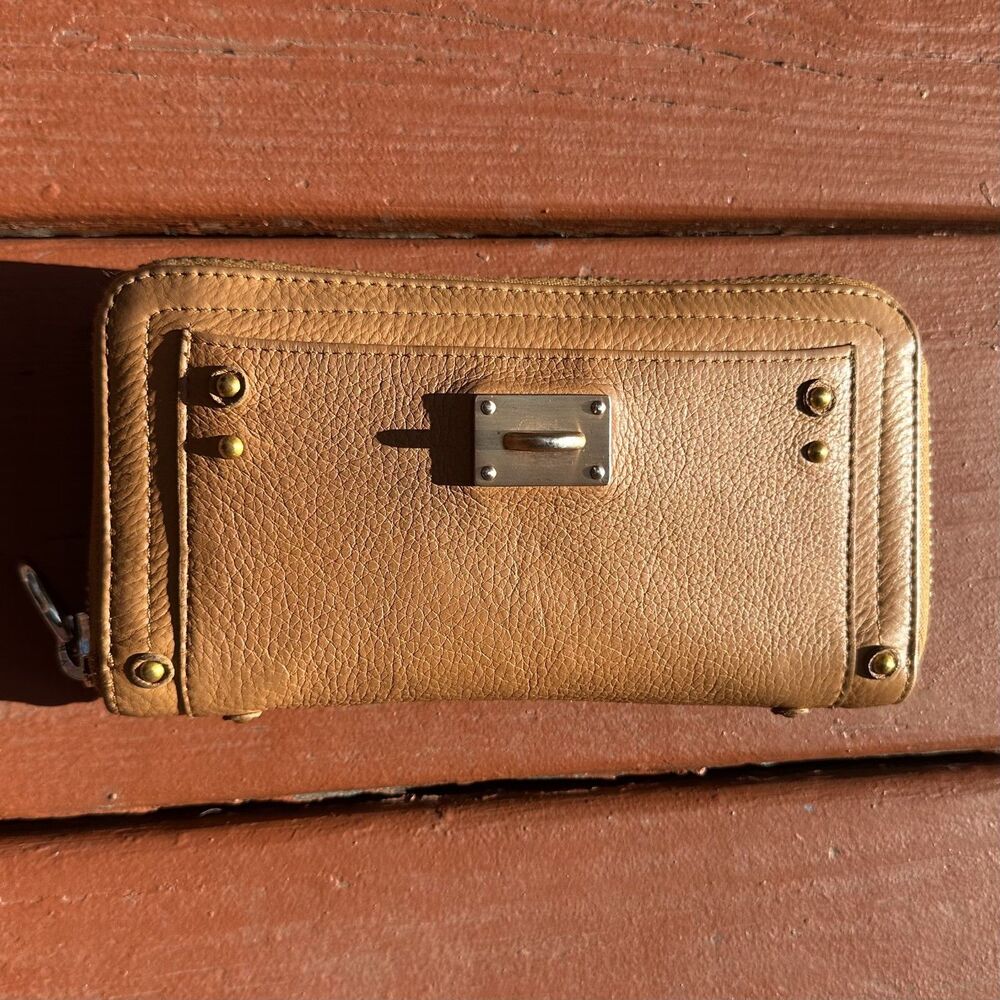 Chloe Paddington Wallet Brown Leather Missing Padlock and Key Made In Italy